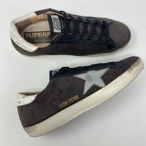 Golden Goose Superstar Brown Suede Low Top Sneakers size 37/US7